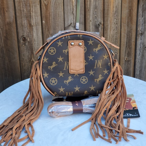 Montana West Signature Monogram Crossbody/Hip Bag - Picture 4 of 8